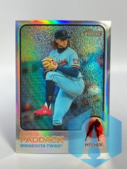 2022 Topps Heritage Chrome Refractor 502/673 Chris Paddack #583